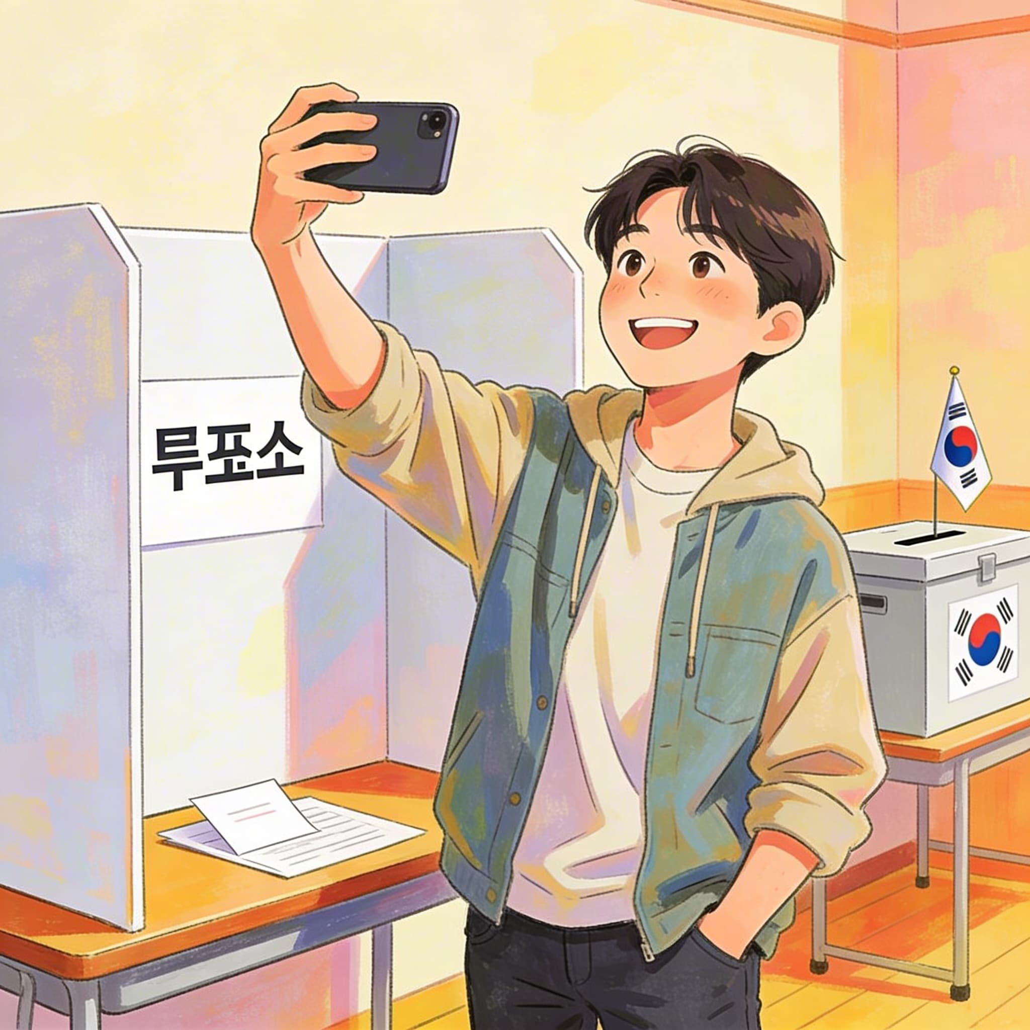 선거 참여 사진 예시
